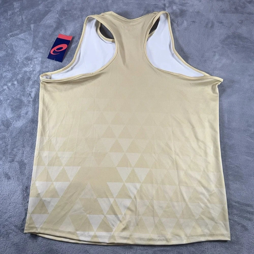 NWT ASICS Houston‎ Rockets Women's Large Gold Razorback Performance Tank Top - Picture 9 of 9